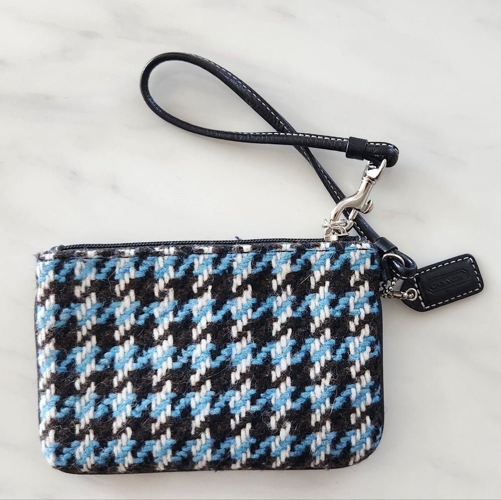 Coach Tweed Wristlet